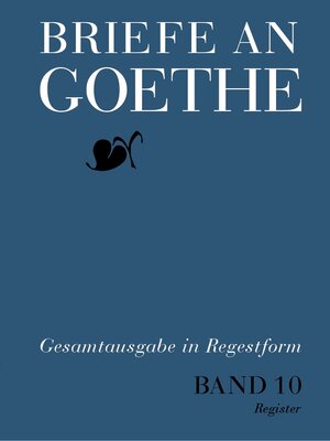cover image of Briefe an Goethe